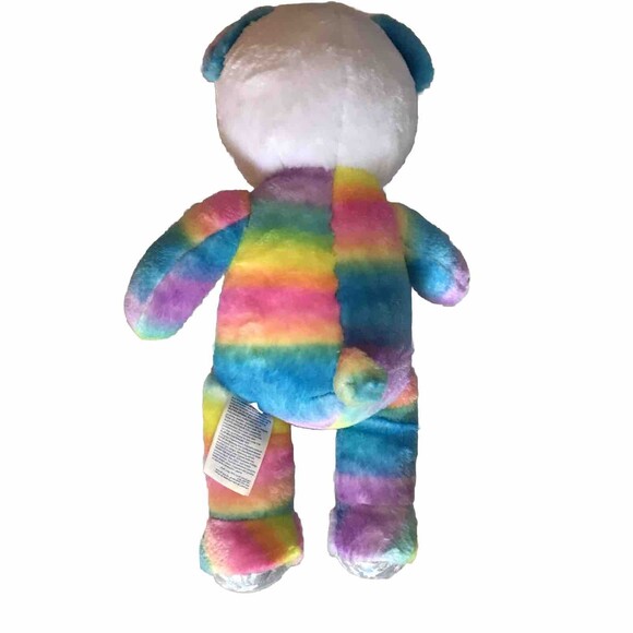 Build A Bear BAB Rainbow Panda Bear Plush Stuffed Animal - Picture 2 of 4